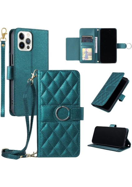 IPhone 12 Için Flip Case Pro Max Cüzdan Uzun Kayış Kart Yuvaları Tutucu Pu (Yurt Dışından) indirimleri