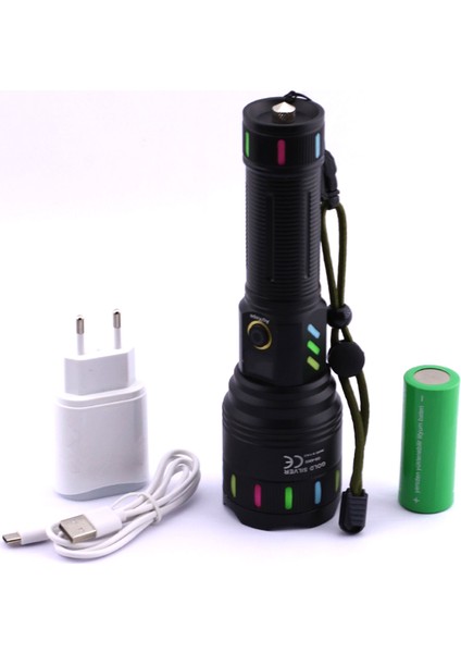 El Feneri Zoom Özellikli Uzun Menzil 80W Şarjlı Powerbank Ledli Işık Kafa Lambası Su Geçirmez Kamp modelleri