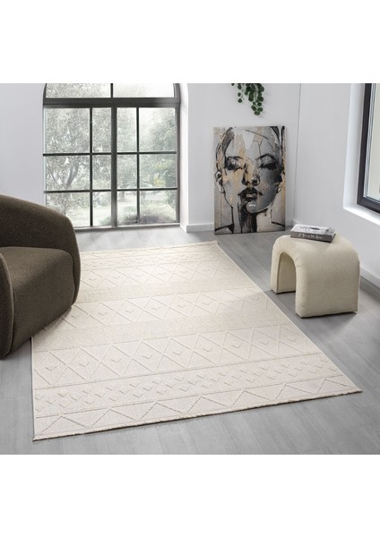 Lara İskandinav Dokuma Bukleli Modern Salon Halısı Mutfak Halısı Koridor halısı yolluk