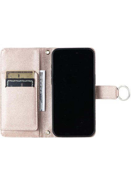 IPhone 6s Için Flip Case Artı Uzun Kayış Kart Yuvaları Tutucu Kickstand Cüzdan (Yurt Dışından) modelleri