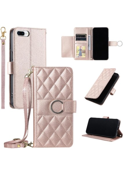 IPhone 6s Için Flip Case Artı Uzun Kayış Kart Yuvaları Tutucu Kickstand Cüzdan (Yurt Dışından) indirimleri