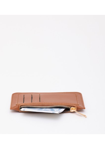 Taba SHK101 Suni Deri 6 Kartlık ve Fermuarlı Para Bölmeli Kartlık Cüzdan