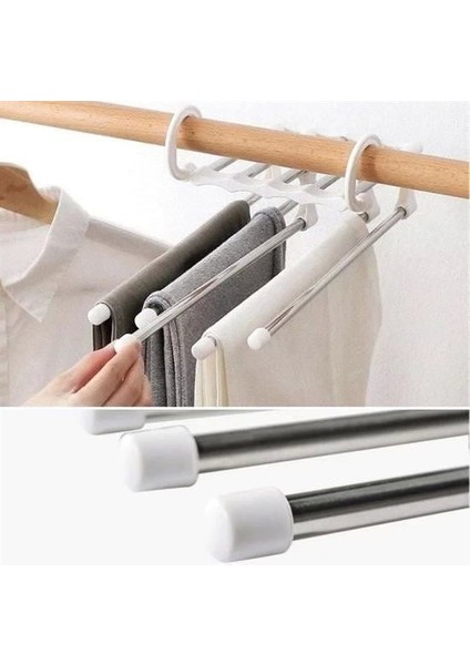 Hareketli Dolap Içi Pantolon Kravat Şal Askı Sistemi Düzenleyici Katmanlı Askılık Organizer modelleri