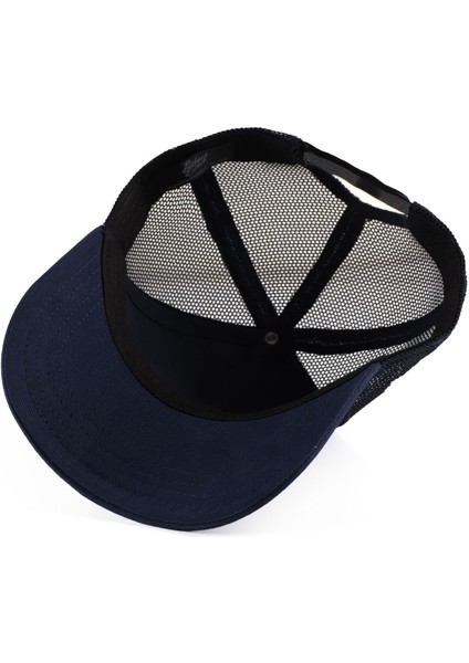 We Have A Problem Logolu Lacivert Trucker Şapka modelleri