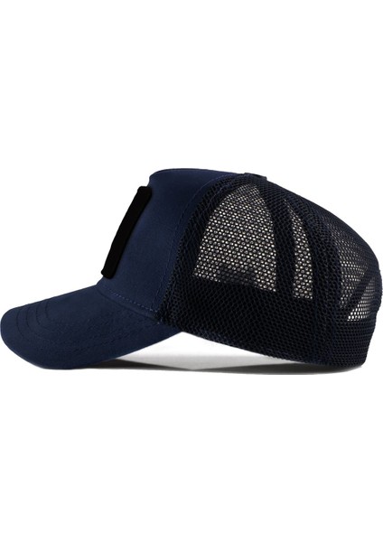 We Have A Problem Logolu Lacivert Trucker Şapka fırsatları