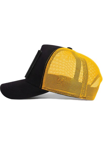 Kirpi Logolu Siyah-Sarı Trucker Şapka fırsatları