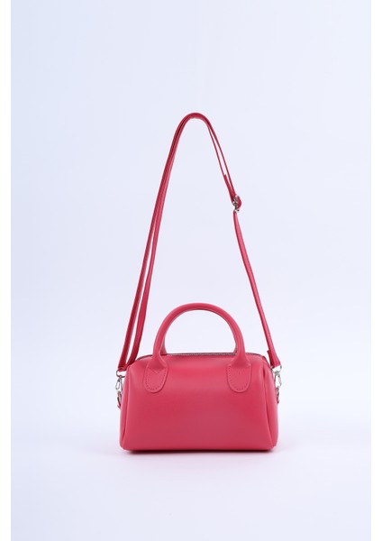 Fuşya SHK184 Suni Deri ,fermuarlı Tek Bölmeli ,askılı El, Kol ve Omuz Çantası fırsatları