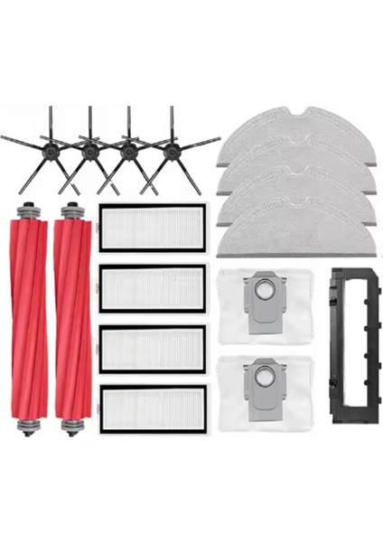 Roborock Q7 / Q7+ / Q7 Max+ Süpürme Robotu Ana Yan Fırça Paspas Filtresi Toz Torbası Ana Fırça Kapak Seti (Yurt Dışından) fiyatları