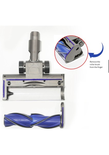 Dyson V7 V8 V10 V11 V15 Kablosuz Elektrikli Süpürge Aparatı Toz LED Işıkları ile Temizleyici Başlık Kıl Rulo Fırçası (Yurt Dışından) fırsatları