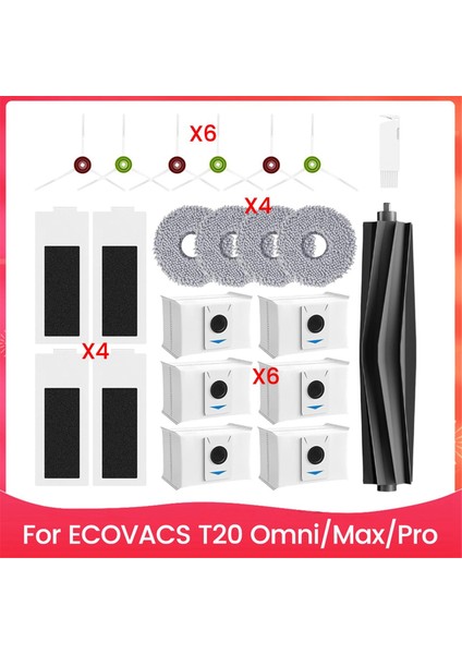 T20 Omni/max/aksesuarlar Ana Yan Fırça Hepa Filtre Paspas Bezi Yedek Parçaları (Yurt Dışından)