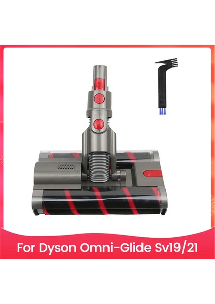 Dyson SV19 OMNI-GLIDE/SV21-MICRO Vakum Aparatı Yedek Parçaları Yumuşak Silindir Temizleme Başlığı Çift Silindir Fırça (Yurt Dışından)