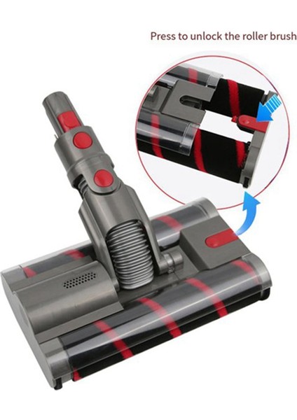Dyson SV19 OMNI-GLIDE/SV21-MICRO Vakum Aparatı Yedek Parçaları Yumuşak Silindir Temizleme Başlığı Çift Silindir Fırça (Yurt Dışından) modelleri