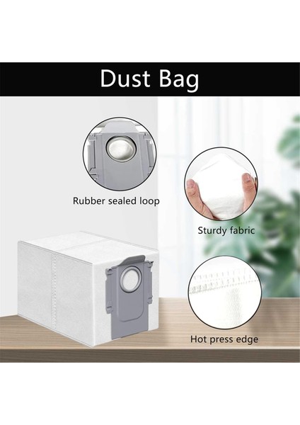 Roborock Saros 10/s9 Maxv Ultra Elektrikli Süpürge Için Aksesuar Seti, Çift Ana Fırça, Paspas Pedleri, Hepa Filtreleri, Toz Torbaları (Yurt Dışından) indirimleri