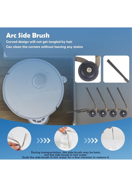 Roborock Qrevo Curv/qrevo Curv S5X/QREVO Edge/qrevo Edge S5A Robot Süpürge Aksesuarları Için Yedek Parçalar (Yurt Dışından) fiyatları