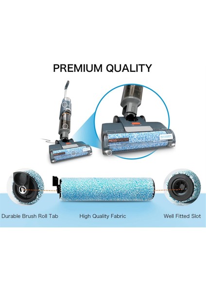 Shark WD161 WD261 AW261 WD101 AW302 WD201 Islak Kuru Vakum Aparatı Için 6 Adet Silindir Fırça ve Filtre Değişimi (Yurt Dışından) indirimleri