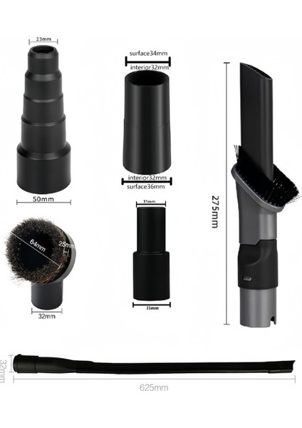 Shark Rocket Için Elektrikli Süpürge Ataşmanları. 2'si 1 Arada Dar Alan ve Toz Alma Fırçası Kombosu. Shark HV322, HV320, HV301, NV600 Için (Yurt Dışından) modelleri