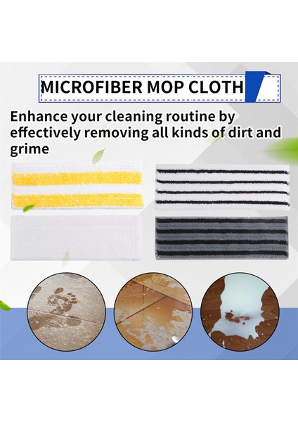 Karcher Sc1 Sc2 Sc3 Sc4 Sc5 Sc7 CTK10 CTK20 Buharlı Mop Aksesuarları Yedek Parçaları Için 4 Adet Buharlı Mikrofiber Mop Bezleri (Yurt Dışından) fırsatları