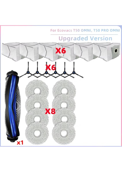 Ecovacs T50 Pro Omnı Için Elektrikli Süpürge Parçaları T50 Omnı Elektrikli Süpürge Parçaları Ana Silindir Yan Fırça (Yurt Dışından)