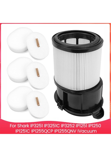 Shark IP3251 IP3251C IP3252 IP1251 IP1250 IP1251C IP1255QCP IP1255QNV Elektrikli Süpürge Filtresi Için Yedek Parça Seti (Yurt Dışından)