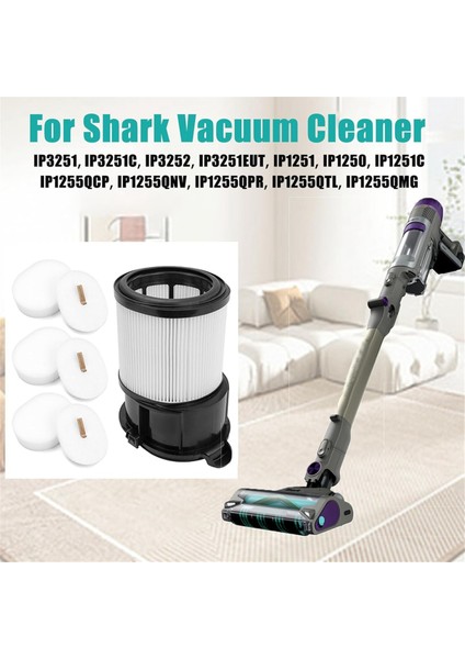 Shark IP3251 IP3251C IP3252 IP1251 IP1250 IP1251C IP1255QCP IP1255QNV Elektrikli Süpürge Filtresi Için Yedek Parça Seti (Yurt Dışından) modelleri