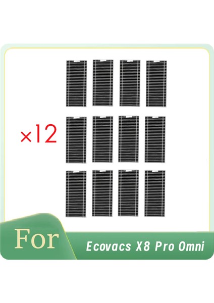 Ecovacs X8 Pro Omni Elektrikli Süpürge Aksesuarları Için 12 Adet Filtre Yedek Parçalar Ultra Dayanıklı Aksesuarlar (Yurt Dışından)