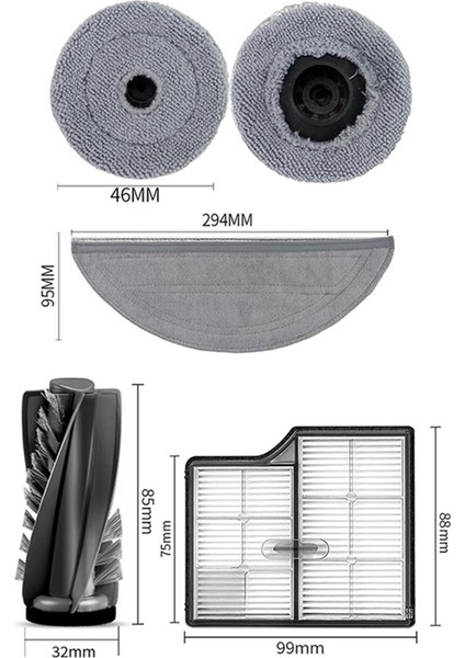 Roborock Saros 10/G30/S9 Maxv Ultra Elektrikli Süpürge, Ana Fırça, Filtre, Paspas, Toz Torbaları Için Yedek Aksesuar Seti (Yurt Dışından) fiyatları