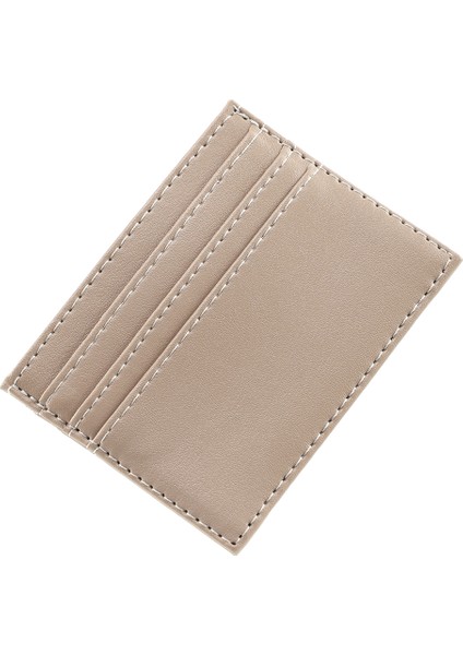 Vizon SHK68 Unisex Suni Deri Süper Ince Model Kağıt Para Bölmeli Kredi Kartı ve Kartvizitlik Kartlık Cüzdan