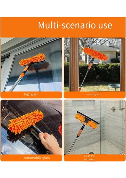 Genişletilmiş Pencere Temizleme Kiti 2'si 1 Arada Çift Taraflı Cam Temizleme Paspası Yüksek Zemin Cam Temizliği Pencere Temizleme Araçları (Yurt Dışından) modelleri