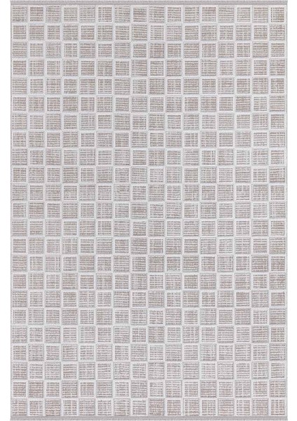 Dalida 3201A Yumuşak Dokulu İskandinav Desenli Açık Gri Krem Salon, Mutfak, Oturma, Çocuk Oda Halısı