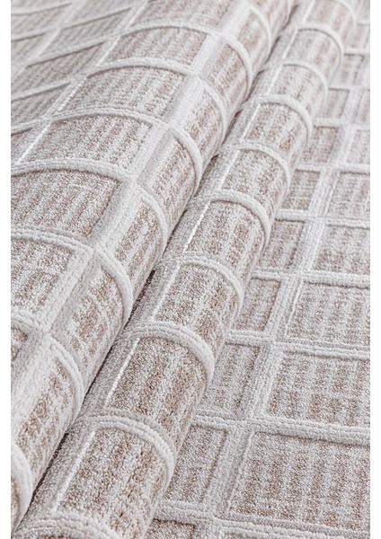 Dalida 3201A Yumuşak Dokulu İskandinav Desenli Açık Gri Krem Salon, Mutfak, Oturma, Çocuk Oda Halısı fırsatları