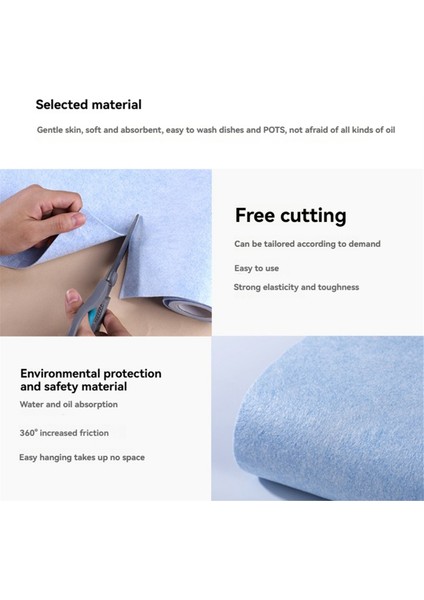 Mutfak Temizlik Bezi Yıkanabilir ve Tekrar Kullanılabilir 25 x 200 cm Lint-Free Yüksek Su ve Kir Emici Mutfak Banyo (Yurt Dışından) fırsatları