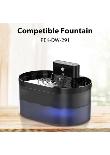 Kedi Su Çeşmesi Filtreleri 2.2L/74OZ Otomatik Evcil Hayvan Su Çeşmesi Yedek Filtreleri ve Süngerleri 3 Adet (Yurt Dışından) fiyatları