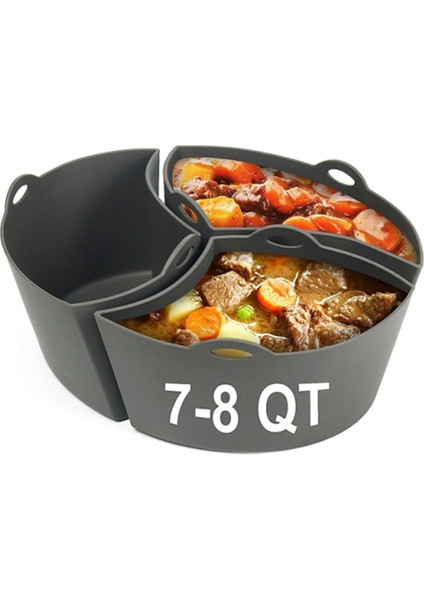 Silikon Yavaş Pişirici Astarı Crockpot 8qt Yavaş Pişiriciye Uygulanabilir Gıda Sınıfı Silikon Astar Bölücü Yel Değirmeni (Yurt Dışından) indirimleri
