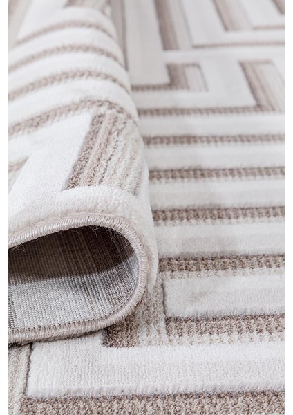 Dalida 3203A Yumuşak Dokulu İskandinav Desenli Bej Krem Salon, Mutfak, Oturma, Çocuk Oda Halısı fırsatları