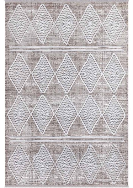 Dalida 3204A Yumuşak Dokulu İskandinav Desenli Bej Krem Salon, Mutfak, Oturma, Çocuk Oda Halısı