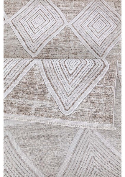 Dalida 3204A Yumuşak Dokulu İskandinav Desenli Bej Krem Salon, Mutfak, Oturma, Çocuk Oda Halısı modelleri