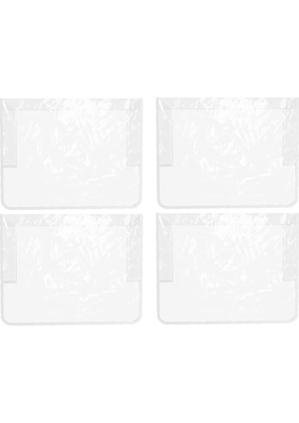 4 Adet Salon Sandalyesi Kılıfı, Berber Salon Sandalyesi Sırt Kılıfları, Standart Salon Sandalyeleri Için Plastik Sandalye Kılıfı Koruyucuları Beyaz (Yurt Dışından)