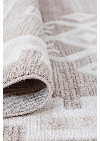 Dalida 3205A Yumuşak Dokulu İskandinav Desenli Bej Krem Salon, Mutfak, Oturma, Çocuk Oda Halısı fırsatları