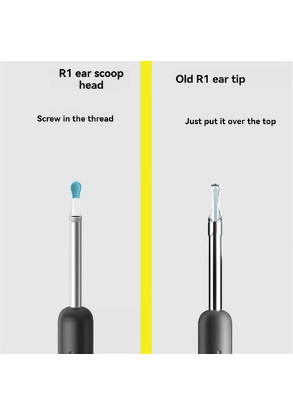 Tips Ear 6 Parça Su Geçirmez Silikon Kulak Kaşığı Kulak Kiri Temizleme Endoskop Kulak Temizleyici Uç Seti Bebird W3/r3 Için (Yurt Dışından) fırsatları