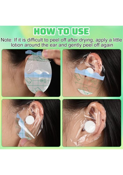 Duş Inç Su Geçirmez Kulak Tek Kullanımlık Kulak Çıkartmaları Emici Pamuklu Bebek Yetişkin Pu Film Su Geçirmez Çıkartma (Yurt Dışından) modelleri