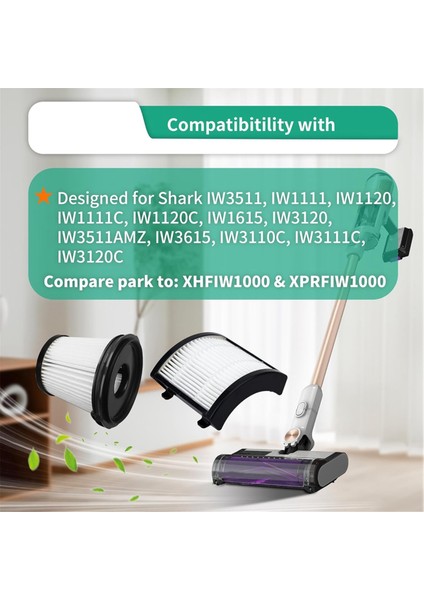 IW3511 IW1111 Hepa Filtreleri Shark IW3511 Detectpro Hafif Kablosuz Dikey Elektrikli Süpürge Parçaları Için Yedek (Yurt Dışından) fiyatları