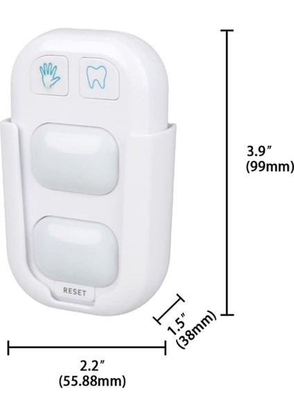 Çocuklar Için Zamanlayıcı, Kablosuz Pil ile Çalışan 2 Dakikalık Diş Fırçalama Zamanlayıcısı, 20 Saniyelik El Yıkama Zamanlayıcısı, Renkli Gösterge Işığı (Yurt Dışından) indirimleri