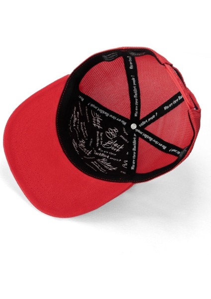 Hip Hop Kids Ayı Logolu Kırmızı Çocuk Trucker Şapka modelleri