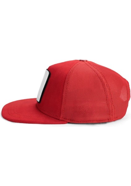 Hip Hop Kids Ayı Logolu Kırmızı Çocuk Trucker Şapka fırsatları