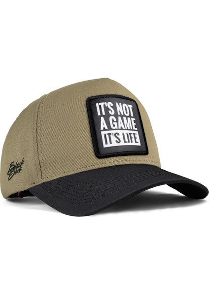 It S Not A Game It S Life Logolu Siyah-Vizon Beyzbol Şapka