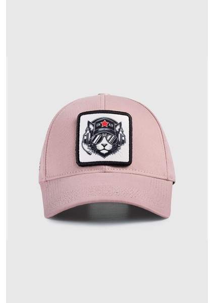 Six Kedi Logolu Somon Beyzbol Şapka