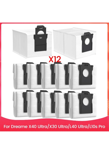 Dreame X40 ULTRA/X30 ULTRA/L40 ULTRA/L10S Pro ULTRA/L10S Ultra Gen2 Robot Süpürge Yedek Torbası Için Toz Torbaları (Yurt Dışından)