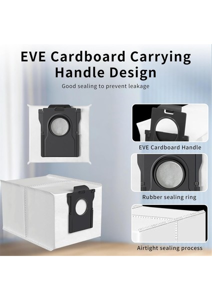 Dreame X40 ULTRA/X30 ULTRA/L40 ULTRA/L10S Pro ULTRA/L10S Ultra Gen2 Robot Süpürge Yedek Torbası Için Toz Torbaları (Yurt Dışından) fiyatları