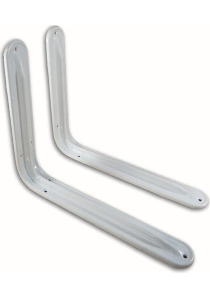 Metal Boyalı Lüx Beyaz Raf Altı 12x14 (26*33 cm) - 2 Adet