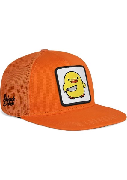 Hip Hop Kids Civciv Logolu Turuncu Çocuk Trucker Şapka